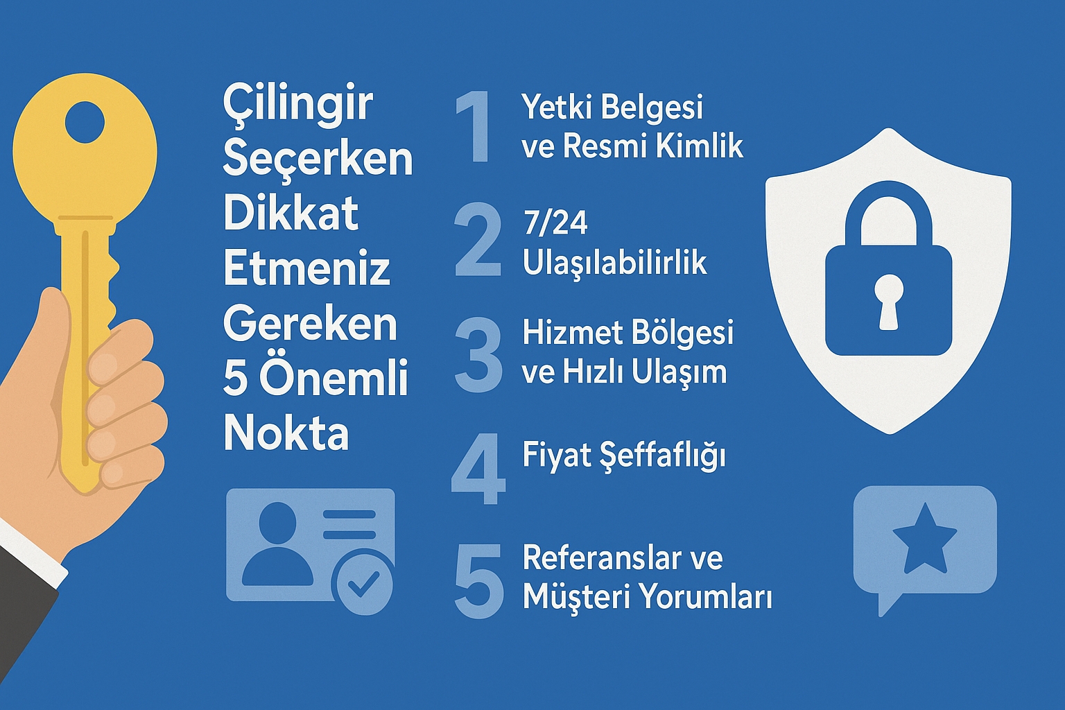 Çilingir Seçerken Dikkat Etmeniz Gereken 5 Önemli Nokta